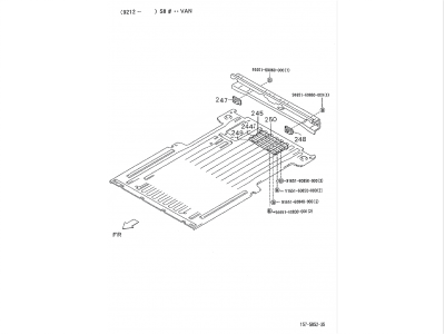 Rear floor panel III